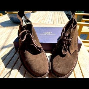 Brooks Brothers Dark Brown Suede Chukka Ankle-High Boots Mens 8.5/9 NWT